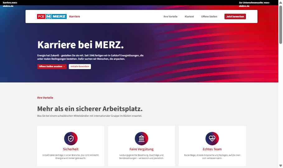 Karriere bei MERZ