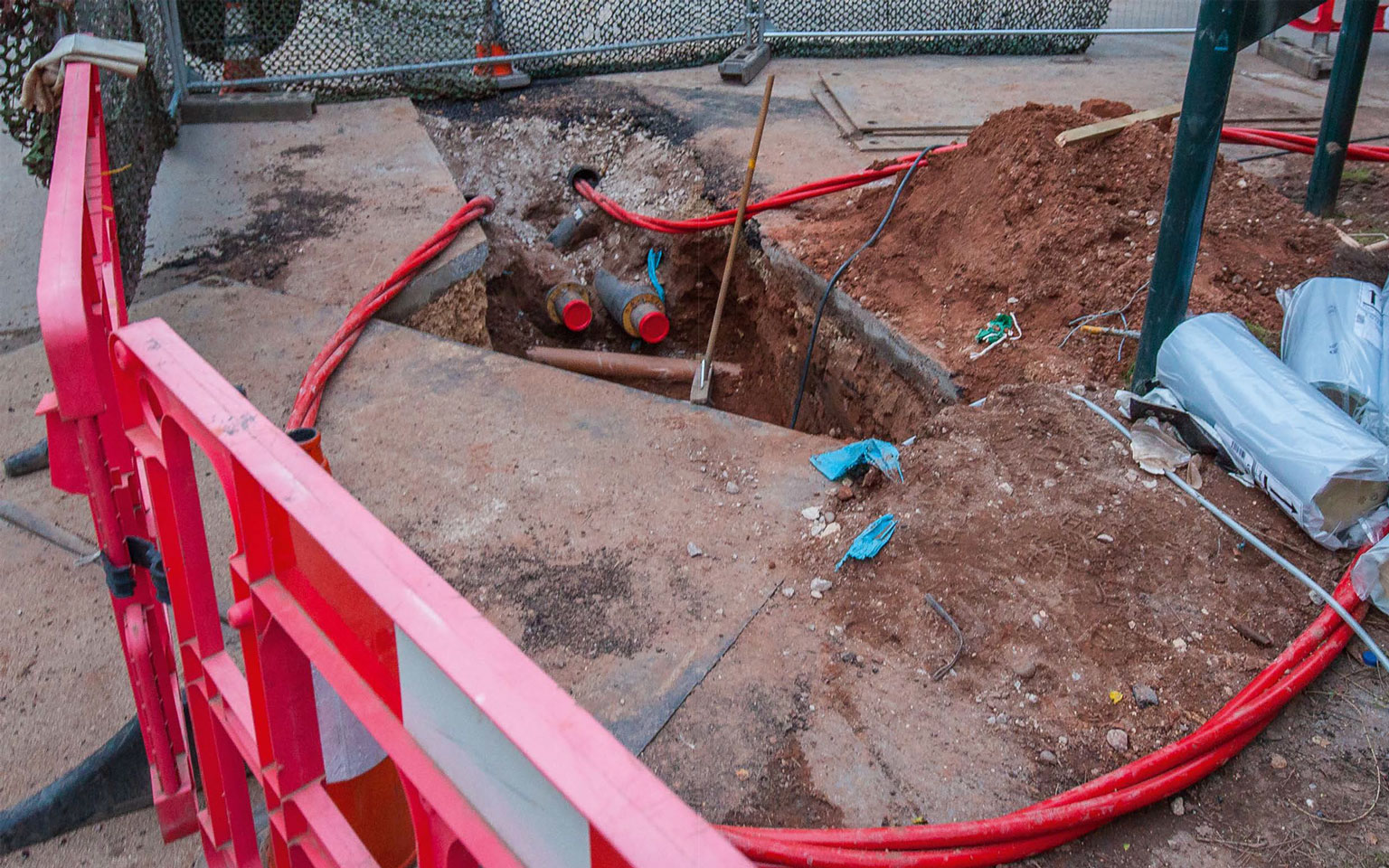 Einsatz auf der Baustelle