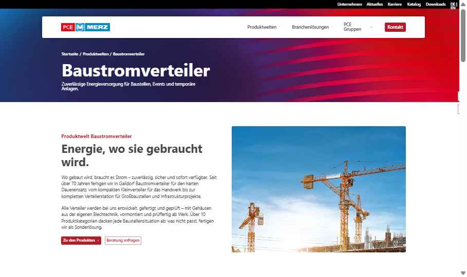 Baustromverteiler – Vorschau