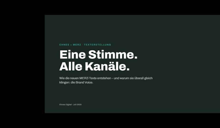 Brand-Voice-Präsentation – Vorschau
